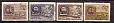 СССР, 1947, №1110-13, Географическое общество, серия из 4-х марок, (.)-миниатюра
